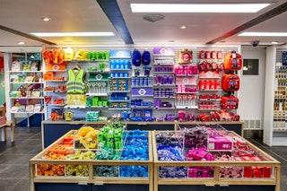 London Transport Museum     Best for retro prints and childrens toys  Recommissioned luggage racks that make striking...